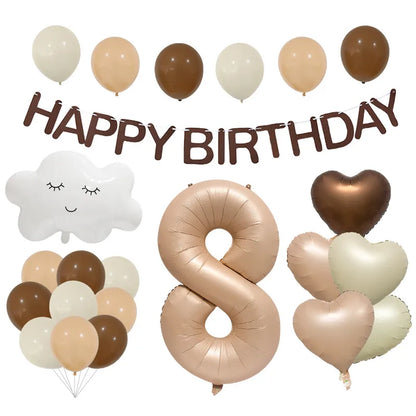 Birthday Cute Simple Style Letter Heart Shape Aluminum Film Indoor Outdoor Party Balloons