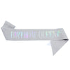Birthday Decoration Glitter Cloth Belt With Hot Stamping