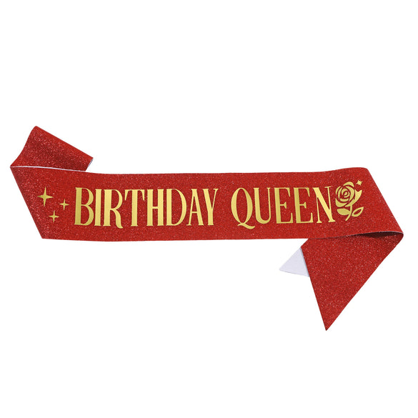 Birthday Decoration Glitter Cloth Belt With Hot Stamping