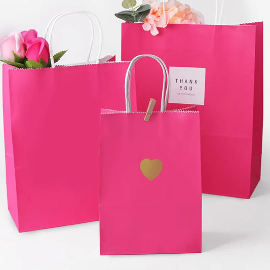 Birthday Fashion Love Coated Paper Party Gift Bags