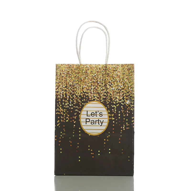 Birthday Fashion Stripe Paper Party Gift Bags