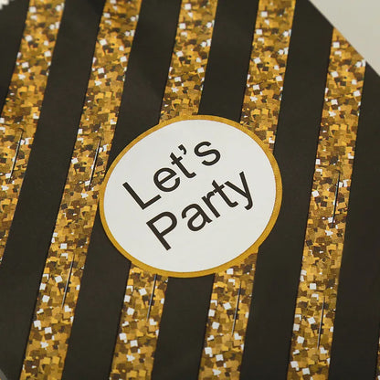 Birthday Fashion Stripe Paper Party Gift Bags