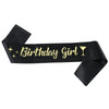 Birthday Girl Dance Party Shoulder Strap Etiquette Belt Purple Glitter Simple Style