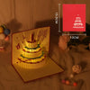 Birthday Greeting Card Music Light 3d 3d Cake Diy Handmade Gift High Sense Blessing Staff Card