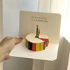 Birthday Greeting Card Music Light 3d 3d Cake Diy Handmade Gift High Sense Blessing Staff Card
