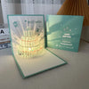 Birthday Greeting Card Music Light 3d 3d Cake Diy Handmade Gift High Sense Blessing Staff Card