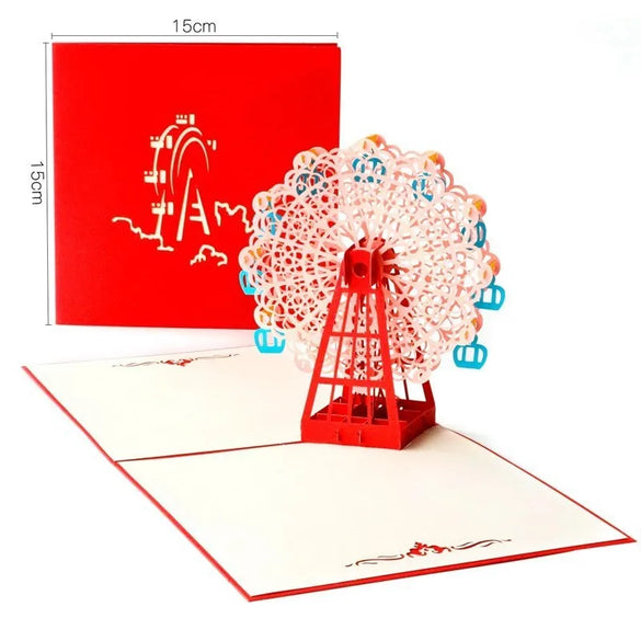 Birthday Greeting Card Music Light 3d 3d Cake Diy Handmade Gift High Sense Blessing Staff Card