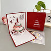Birthday Greeting Card Music Light 3d 3d Cake Diy Handmade Gift High Sense Blessing Staff Card