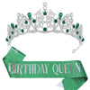 Birthday Party Crown Shoulder Strap Decorative Headdress Alloy Crystal Rhinestone Glitter Cloth Electroplating Hot Pet