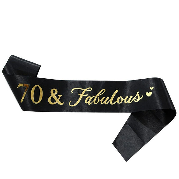 Birthday Ribbon Shoulder Strap Belt Sardine Material Printing Process