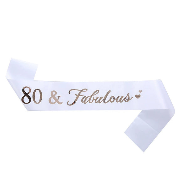 Birthday Ribbon Shoulder Strap Belt Sardine Material Printing Process