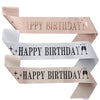Birthday Shoulder Strap Dress Up Satin Cloth Bronzing Printing Ribbon Belt Galloon