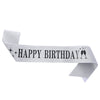 Birthday Shoulder Strap Dress Up Satin Cloth Bronzing Printing Ribbon Belt Galloon