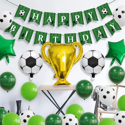 Birthday Sports Letter Star Football Aluminum Film Party Festival Balloons