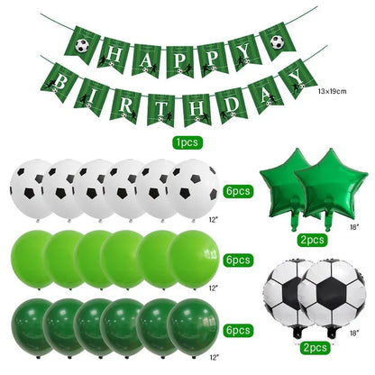 Birthday Sports Letter Star Football Aluminum Film Party Festival Balloons