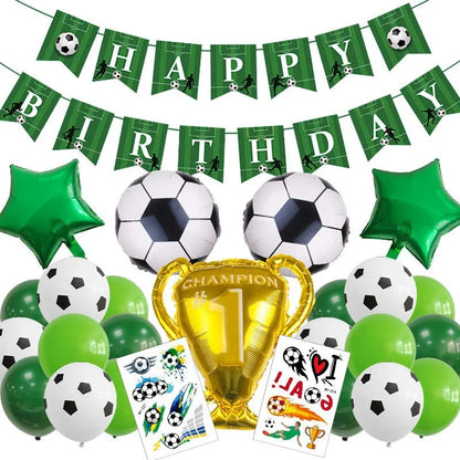 Birthday Sports Letter Star Football Aluminum Film Party Festival Balloons