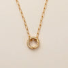Birthstone Pendant Copper Geometric Electroplating