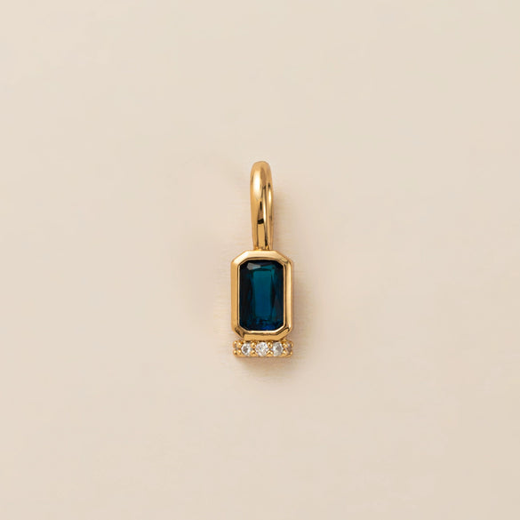 Birthstone Pendant Copper Geometric Electroplating