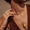 Birthstone Pendant Copper Geometric Electroplating