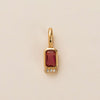 Birthstone Pendant Copper Geometric Electroplating