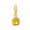Birthstone Pendant Stainless Steel Geometric Crystal Electroplating Necklace