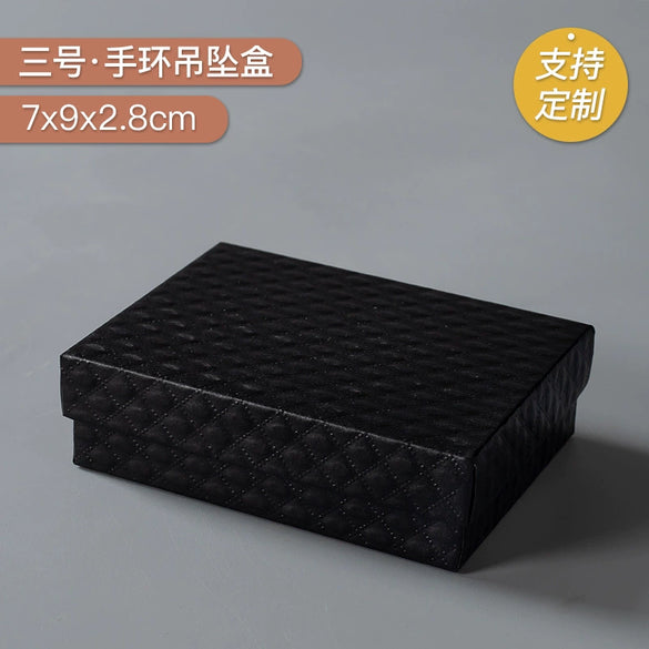 Black And White Spot Jewelry Packaging Box Made Of Paper And Cardboard For Earrings Ring Bracelet Necklace