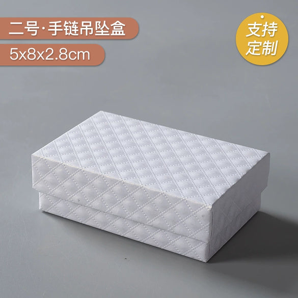 Black And White Spot Jewelry Packaging Box Made Of Paper And Cardboard For Earrings Ring Bracelet Necklace