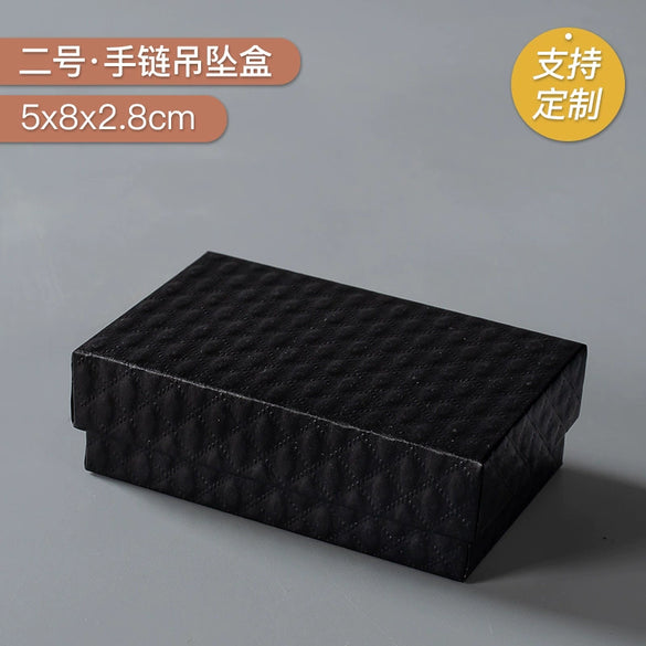 Black And White Spot Jewelry Packaging Box Made Of Paper And Cardboard For Earrings Ring Bracelet Necklace