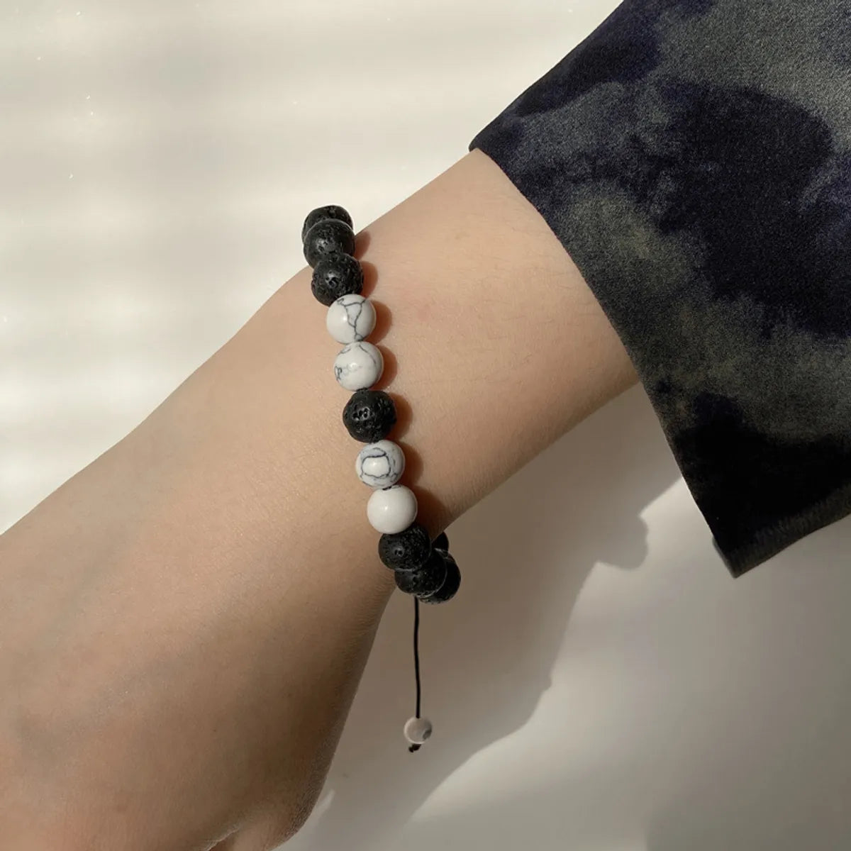 Black Volcanic Stone Beaded Bracelet Wholesale Gooddiy