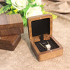 Black Walnut Wood Jewelry Packaging Box With Flannel Lining For Bracelet Necklace And Small Pendant