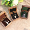 Black Walnut Wood Jewelry Packaging Box With Flannel Lining For Bracelet Necklace And Small Pendant