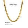 Blade Stainless Steel Clavicle Chain Jewelry 18K Gold Plated For Women