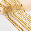 Blade Stainless Steel Clavicle Chain Jewelry 18K Gold Plated For Women