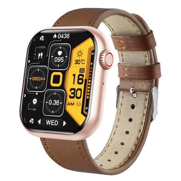 Blood Glucose And Oxygen Monitoring Bracelet With Bluetooth Call Siri Voice Assistant Silicone Wristband Rectangular Dial Sports Strap Style