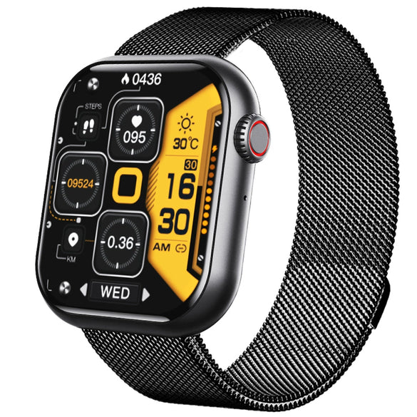 Blood Glucose And Oxygen Monitoring Bracelet With Bluetooth Call Siri Voice Assistant Silicone Wristband Rectangular Dial Sports Strap Style