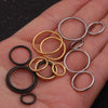 Body Accessories Metal Geometric Open And Closed Rings Electroplated For Puncture Unisex