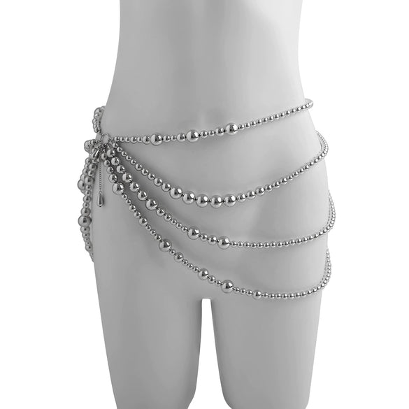 Body Chain Plastic Imitation Pearl Sweet Style For Women