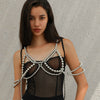 Body Chain Plastic Imitation Pearl Sweet Style For Women