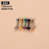 Body Jewelry Piercing Jewelry Titanium Alloy Geometric Cshaped Horseshoe Ring Inlaid Zircon