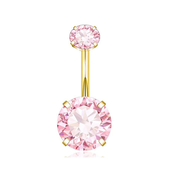 Body Piercing Jewelry Belly Button Ring Stainless Steel Geometric Electroplating Unisex