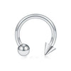 Body Piercing Jewelry Stainless Steel Geometric Cshaped Horseshoe Ring Electroplated