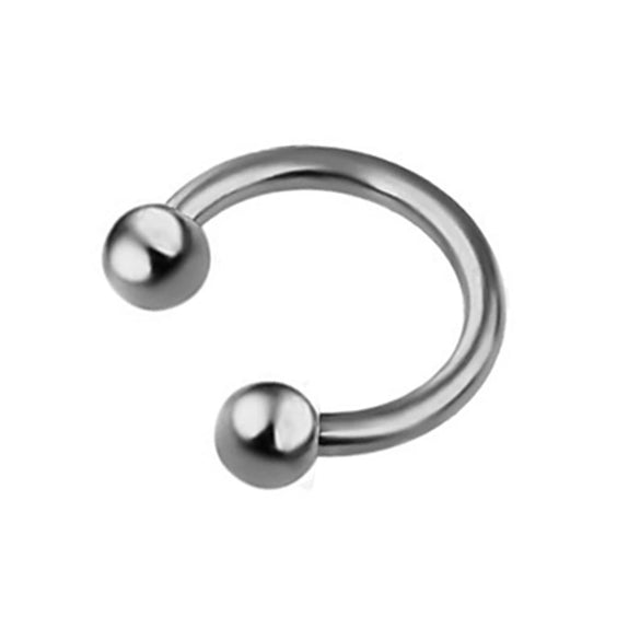 Body Piercing Jewelry Stainless Steel Geometric Cshaped Horseshoe Ring Electroplated