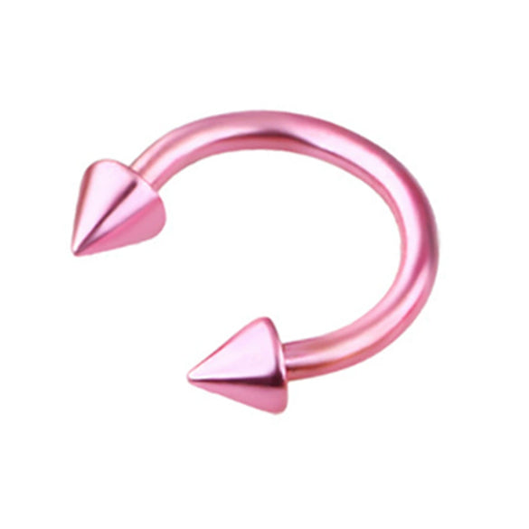 Body Piercing Jewelry Stainless Steel Geometric Cshaped Horseshoe Ring Electroplated