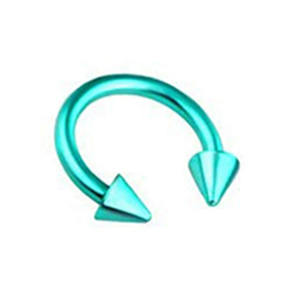 Body Piercing Jewelry Stainless Steel Geometric Cshaped Horseshoe Ring Electroplated