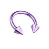 Body Piercing Jewelry Stainless Steel Geometric Cshaped Horseshoe Ring Electroplated