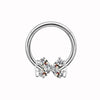 Body Piercing Jewelry Stainless Steel Heart Shape Electroplating Nipple Ring