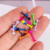 Body Piercing Jewelry Stainless Steel Multicolor Geometric Baked Paint Lip Ornaments