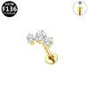 Body Piercing Jewelry Titanium Alloy Copper Stainless Steel Geometric Electroplating Unisex