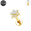 Body Piercing Jewelry Titanium Alloy Copper Stainless Steel Geometric Electroplating Unisex
