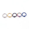 Body Piercing Jewelry Vacuum Plating Stainless Steel Geometric Ring Ear Nail Nose Nail